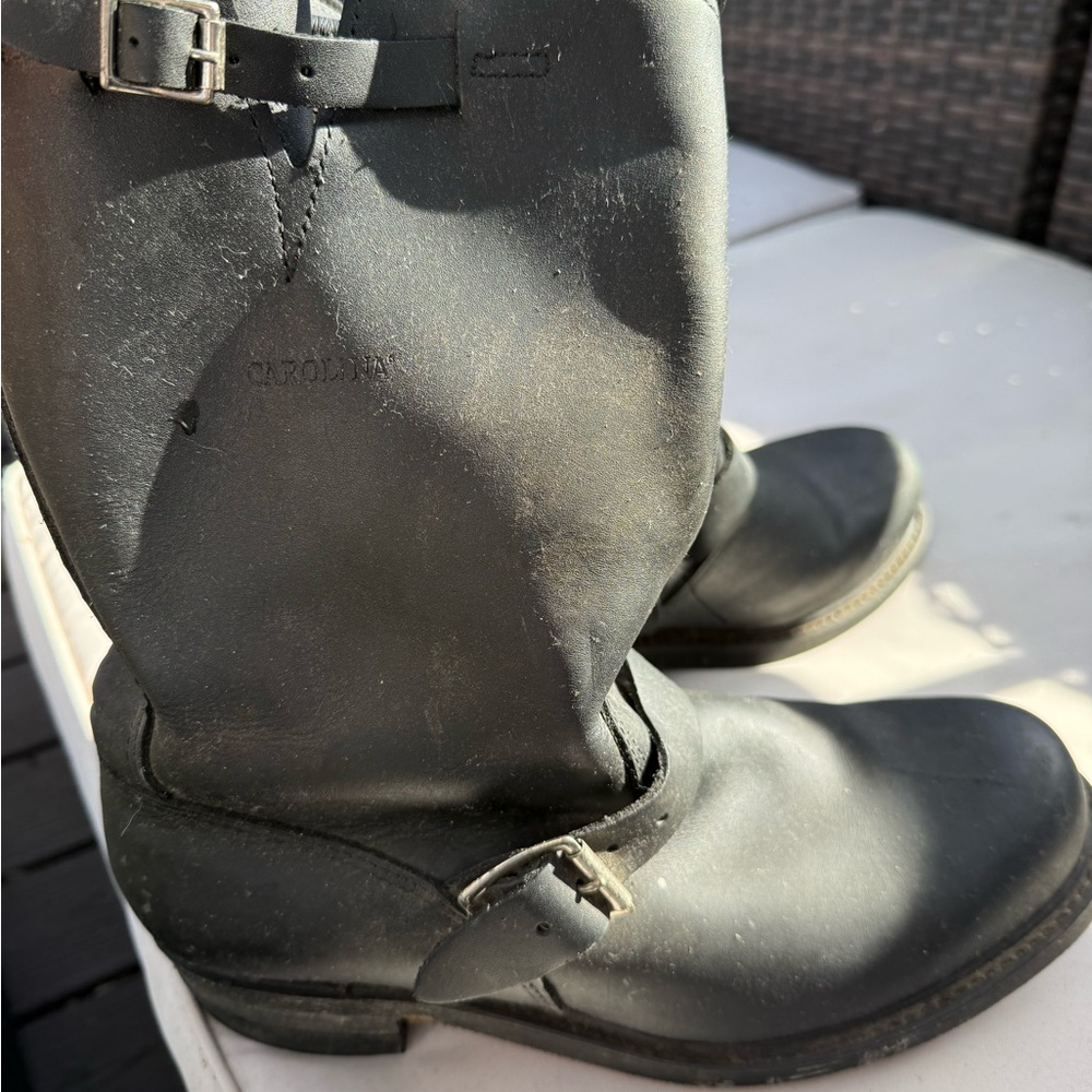 Carolina Men's Black Leather Boots